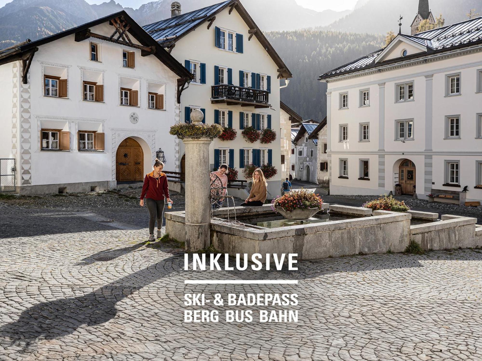Badehotel Belvair Scuol Bagian luar foto
