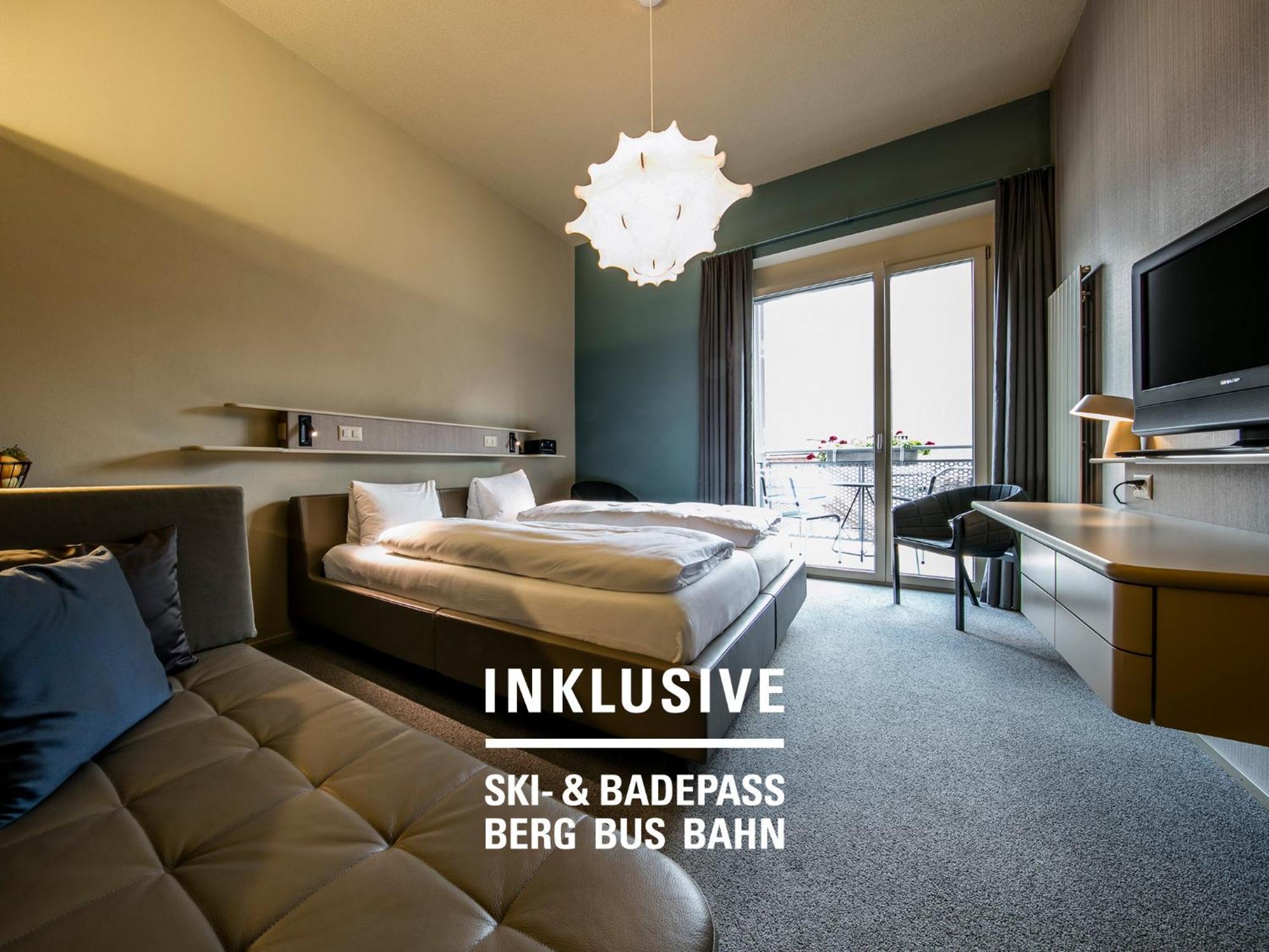 Badehotel Belvair Scuol Bagian luar foto