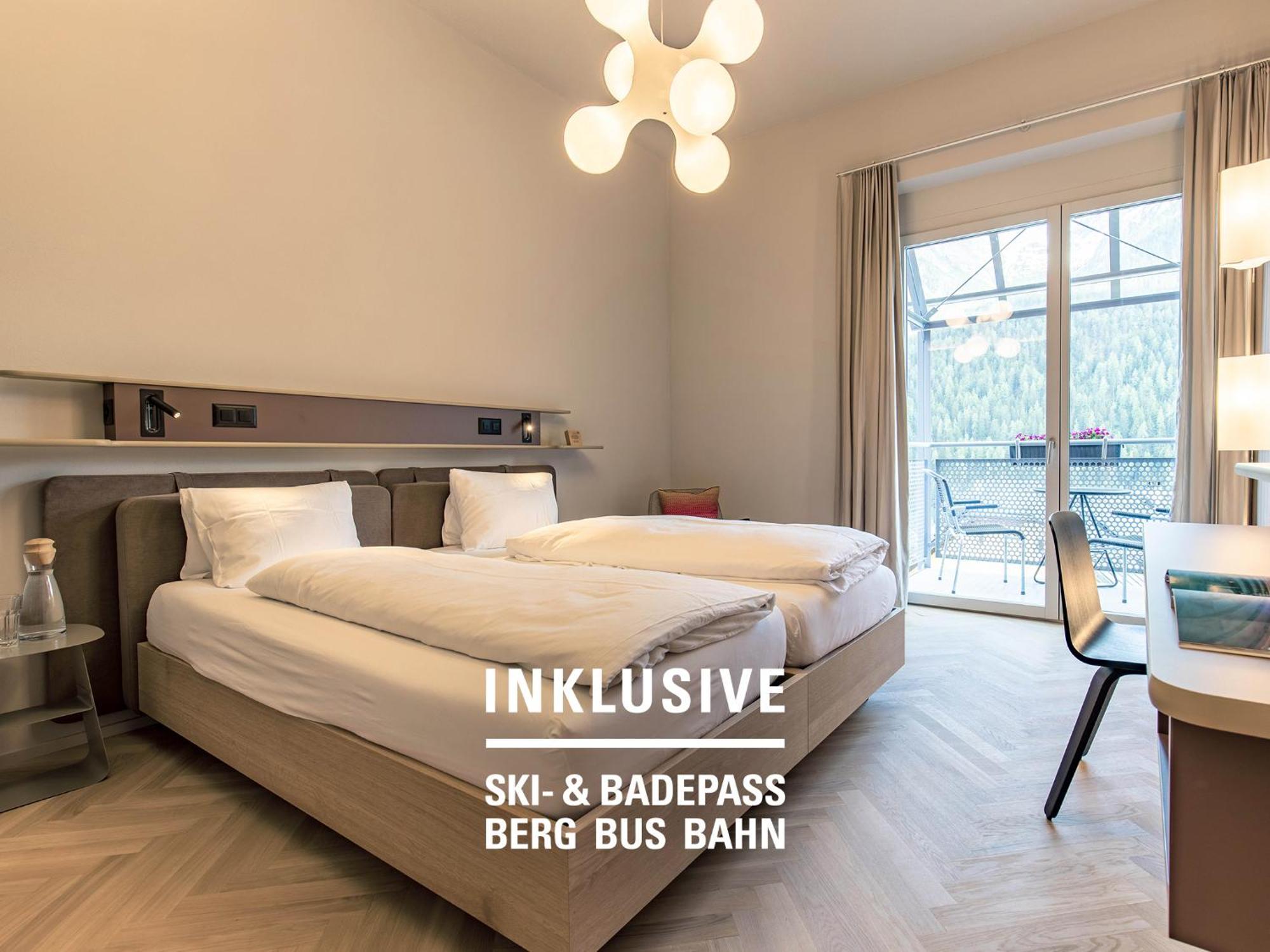 Badehotel Belvair Scuol Bagian luar foto