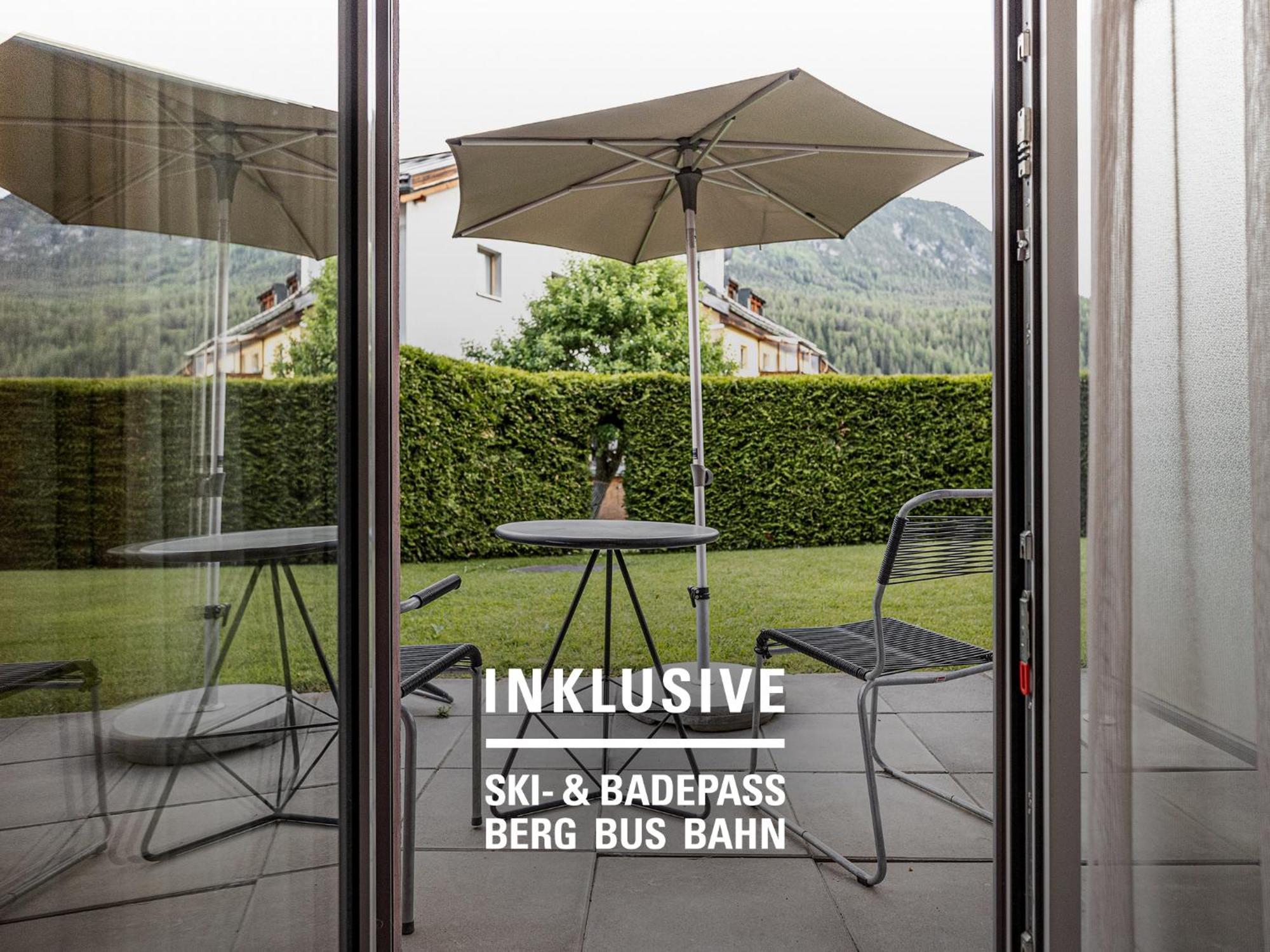 Badehotel Belvair Scuol Bagian luar foto