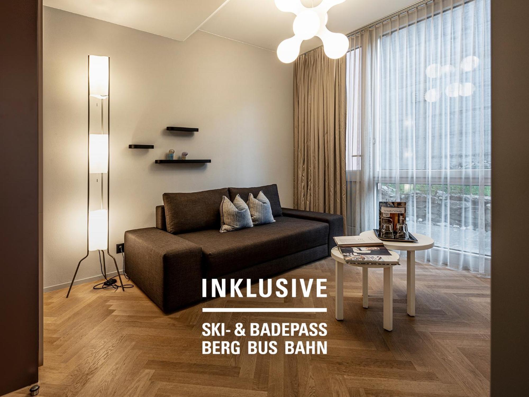 Badehotel Belvair Scuol Bagian luar foto