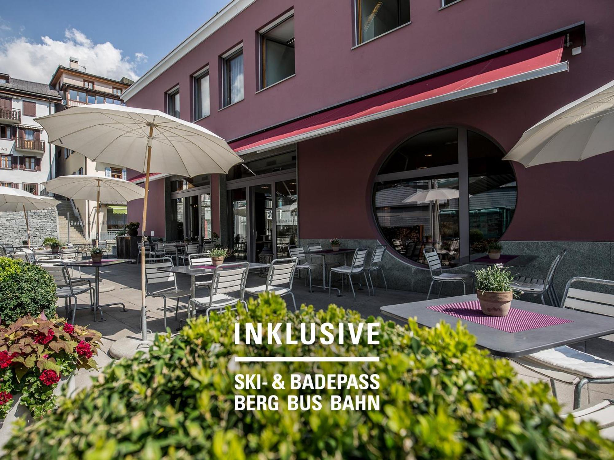 Badehotel Belvair Scuol Bagian luar foto